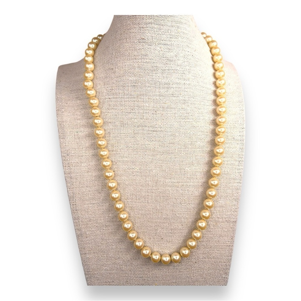 VINTAGE PEARL NECKLACE GLAM RETRO PINUP EVENT WEDDING IVORY COCKTAIL PARTY